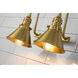 Provence 2 Light 14 inch AGB Bath Light Wall Light in Antique Brass
